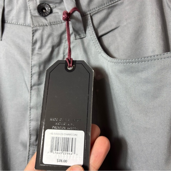 HUDSON & BARROW PERFORMANCE FLEX STRETCH TECHNOLOGY GREY SLIM PANTS 32X30 NEW - Picture 5 of 6